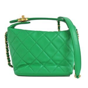Chanel 23 Matelasse Hobo Bag As1746 Lambskin Green No 29 2way Crossbody